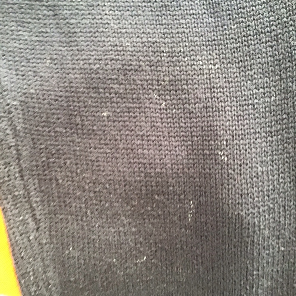 Liz Claiborne Long Sleeve Sweater V Neck Blue With Yellow Womens Large Pullover - Picture 10 of 10